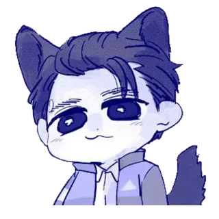 😸 sticker, cartoon, anime, drawing, character, digital art telegram sticker