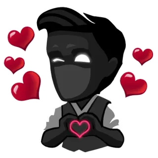 🥰 amore, cuori, cartoni animati, personaggio, San Valentino, affetto whatsapp sticker