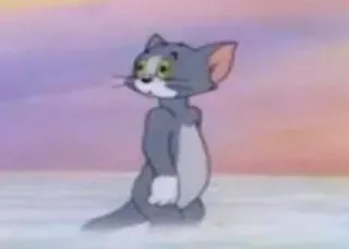 🤔 Tom Cat Tom and Jerry Cartoon, Katze, Traurig, Meme, Tom und Jerry telegram sticker