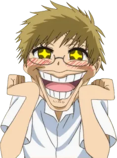 🤑 anime, funny, cartoon, expression, character, meme telegram sticker