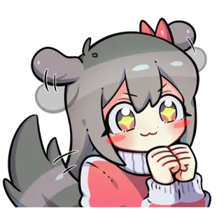 🎀 Gadis anime, Lucu, Kartun, Ilustrasi, Kawaii whatsapp sticker