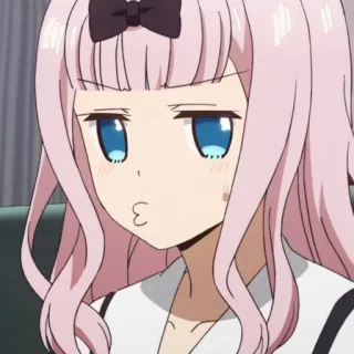 😓 Chika Fujiwara Kaguya-sama: Love Is War anime, chika fujiwara, kaguya-sama, cute, cartoon whatsapp sticker