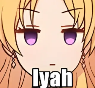 🙄 Iyah Anime, Fofo, Menina, Desenho animado whatsapp sticker