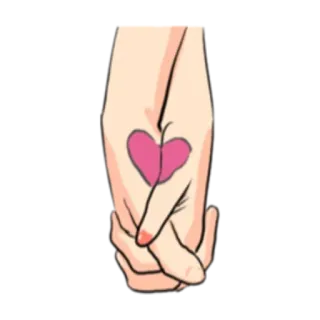 🤬 mani, cuore, amore, affetto, amicizia telegram sticker