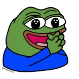 😂 Pepe the Frog Pepe, rana, meme de internet, meme whatsapp sticker