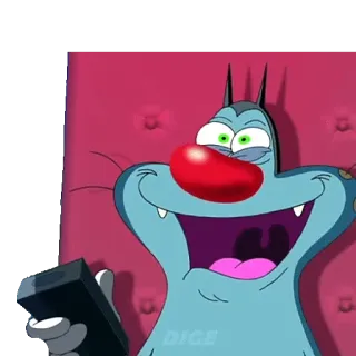 📺 Oggy Oggy and the Cockroaches DiCE chat, dessin animé, téléphone, Oggy, Oggy et les cafards telegram sticker