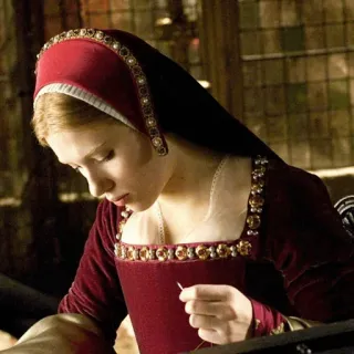 💫 scarlett johansson, mary boleyn, historique, tudor, costume, portrait telegram sticker