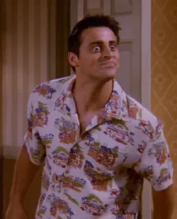 😝 Joey Tribbiani Friends lustiges Gesicht, TV-Serie, Sitcom, komödiantisch, Schauspieler, Friends telegram sticker