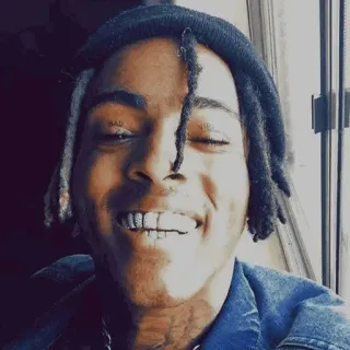🖤 XXXTentacion BAD rapper, xxxtentacion, muziek, zanger, portret telegram sticker