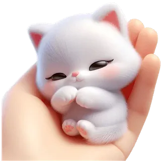 🥰 gatto, gattino, carino, animale, animale domestico, kawaii telegram sticker