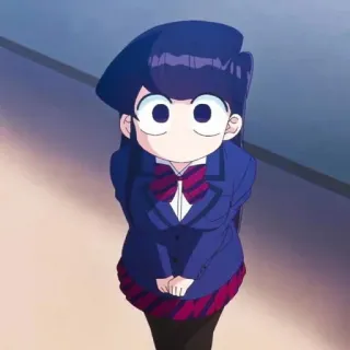 🖤 Komi Shouko Komi Can't Communicate Anime, Manga, Tímida, Estudiante, Komi-san telegram sticker