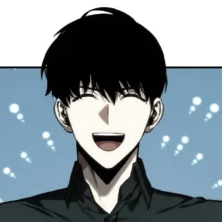 😆 Anime, Manga, Cartoon, Lächeln, Fröhlich, Person whatsapp sticker