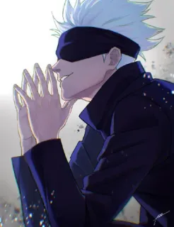 🙂 Gojo Satoru Jujutsu Kaisen anime, manga, gojo, satoru, jujutsu kaisen, sorcerer whatsapp sticker
