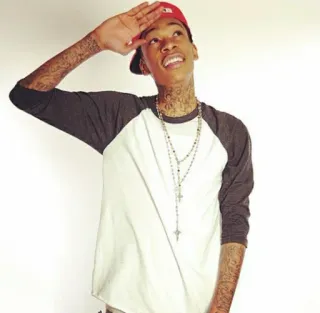 ✋ Wiz Khalifa rapper, musician, celebrity, person, hat, portrait telegram sticker