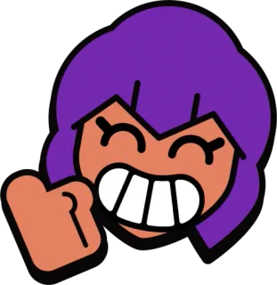 👍 Emoji, Desenho animado, Rosto, Sorriso, Alegre telegram sticker