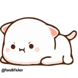 😤 @TariSticker imut, kucing, stiker, marah, hewan telegram sticker