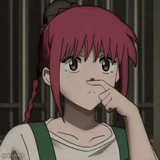 😢 anime, girl, character, cute, animation whatsapp sticker