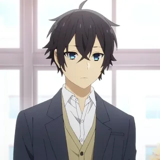 ✏️ Izumi Miyamura Horimiya anime, school, boy, manga, teen telegram sticker