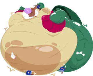 🐊 Monster, groß, grün, Cartoon, Illustration telegram sticker