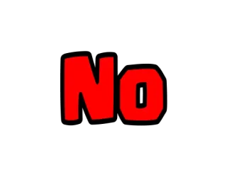 ❤ NO No, Divieto, Stop, Rifiutare, Negare telegram sticker