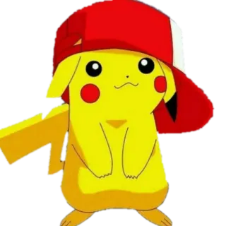 🧢 Pikachu покемон, пикачу, мультфильм, аниме, желтый telegram sticker