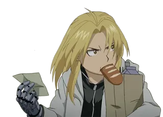 😏 Edward Elric Fullmetal Alchemist Anime, Fullmetal Alchemist, Edward Elric, Karakter, Automail, Alkemis telegram sticker