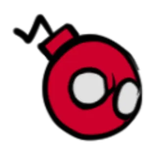 😃 bombe, explosion, danger, dessin animé, arme, explosif telegram sticker