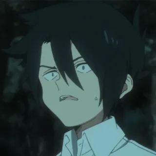 😟 Ray The Promised Neverland Anime, Manga, The Promised Neverland, Ray telegram sticker