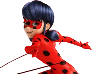 😆 Ladybug Miraculous: Tales of Ladybug & Cat Noir Coccinella, Miraculous, cartone animato, supereroe, animato telegram sticker