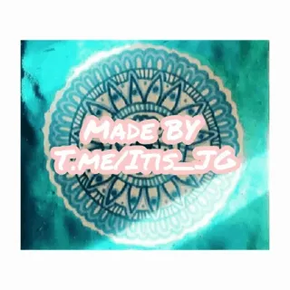 🎸 MADE BY T.ME/ITS_JG mandala, sticker, teal, geometric telegram sticker