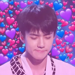 👑 heart, love, man, cute, k-pop telegram sticker