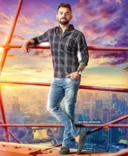 ❤️ Virat Kohli Virat Kohli Inspirations cricketer, indian, sports, virat kohli, celebrity, athlete, portrait telegram sticker