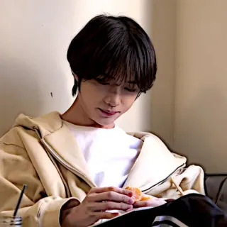 ❤️ personne, manger, intérieur, décontracté, portrait whatsapp sticker