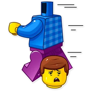 🧟‍♂️ lego, kreskówka, postać, śmieszne, naklejka telegram sticker