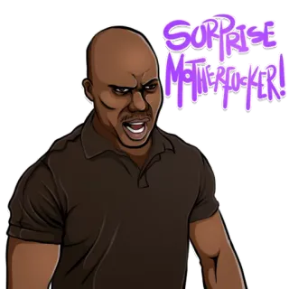 😳 SURPRISE MOTHERF*CKER! sorpresa, hijoputa, ofensivo, grosería, palabrota, ira telegram sticker