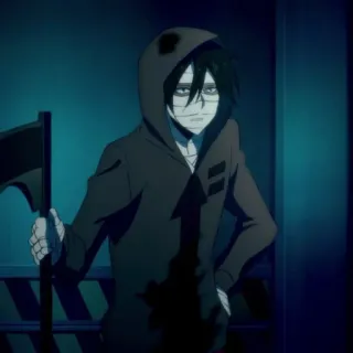 🦇 Isaac Foster Angels of Death Anime, Karakter, Sabit, Manga, Horor telegram sticker