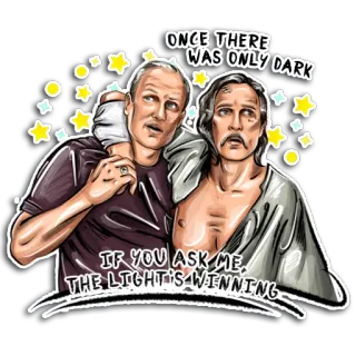 True Detective telegram stickers