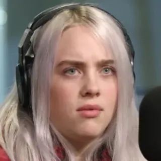 💧 Billie Eilish นักร้อง, นักดนตรี, คนดัง, Billie Eilish, ผมบลอนด์ telegram sticker