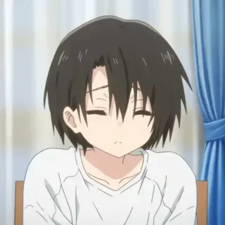 😔 anime, boy, character, illustration telegram sticker