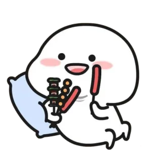🪃 dễ thương, đồ ăn, kawaii, hoạt hình, đồ ăn vặt, nhân vật telegram sticker