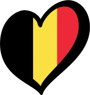 🇧🇪 belgia, serce, flaga, kraj, naród, miłość telegram sticker