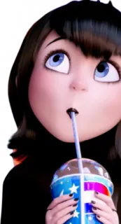 🧛‍♀ Mavis Dracula Hotel Transylvania cartoon, vampire, drink, Hotel Transylvania, Mavis Dracula telegram sticker
