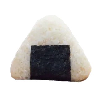🍙 cibo, onigiri, palla di riso, cucina giapponese, nori, alga telegram sticker