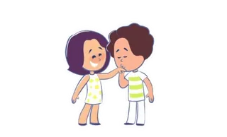 😘 Dibujos animados, Amor, Beso, Amistad, Niños telegram sticker