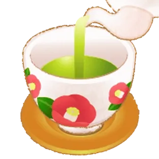 😊 té, taza, bebida, floral, bebida whatsapp sticker