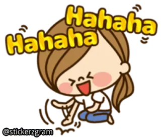 😆 Hahaha
Hahaha laughing, woman, funny, joy, cartoon, emotion, haha telegram sticker
