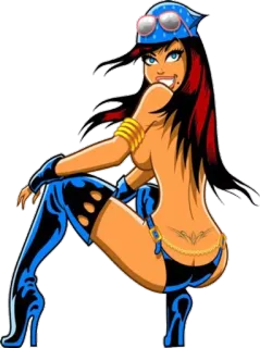 🔽 sexy, cartoni animati, donna, pin-up, ragazza whatsapp sticker