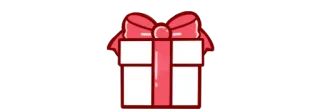 🎁 prezent, podarunek, kokarda, święto, uroczystość, opakowanie telegram sticker
