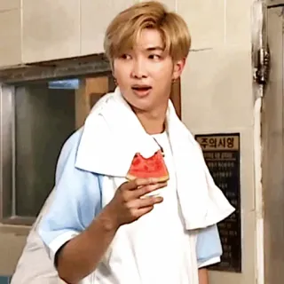 🎋 RM RM, watermelon, kpop, singer, male, man telegram sticker