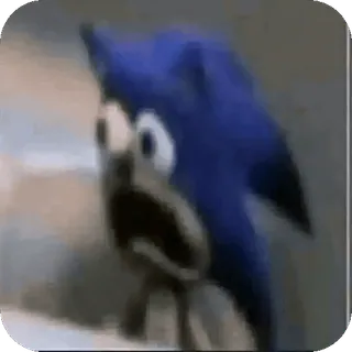 😨 Sanic Sonic the Hedgehog telegram sticker